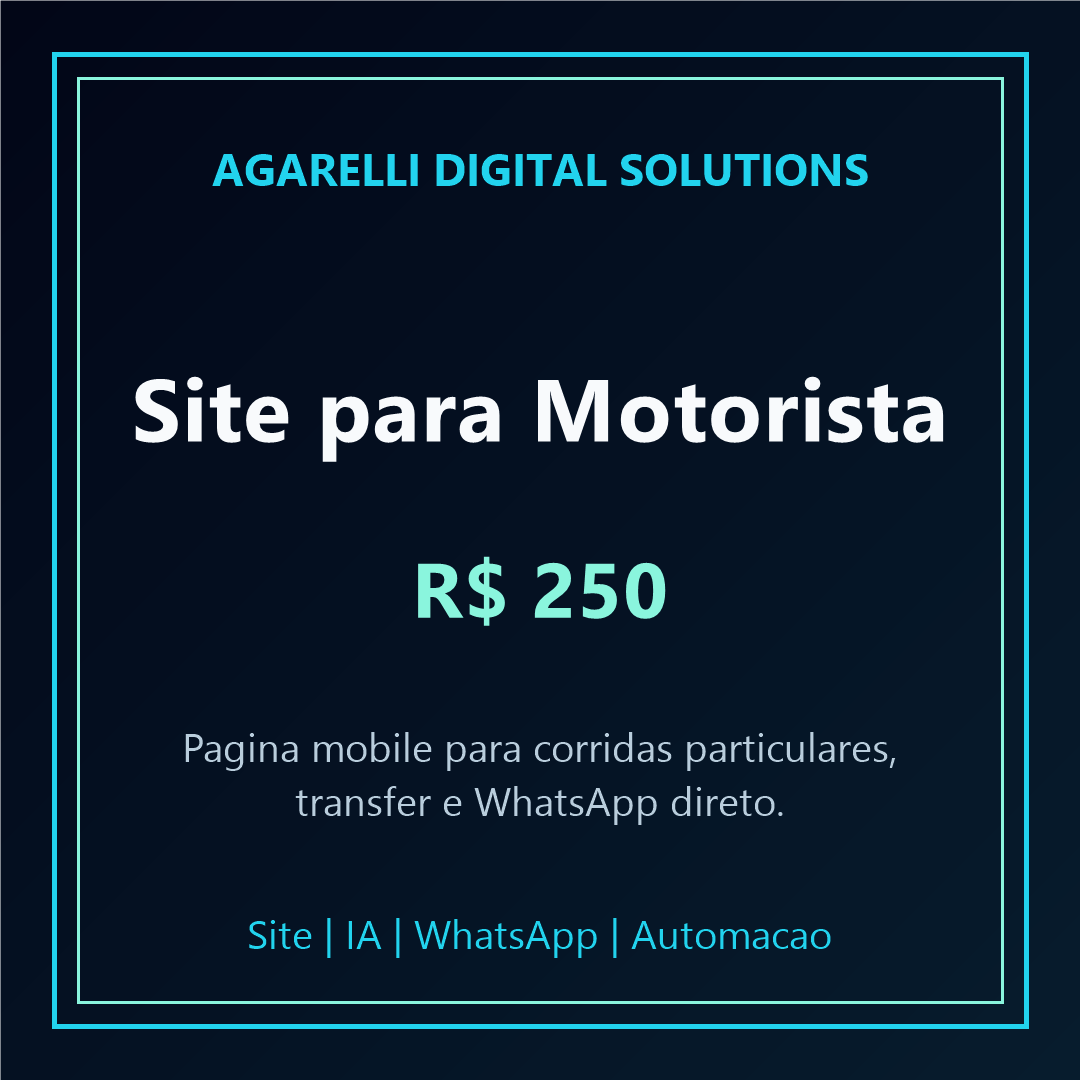 Site para Motorista